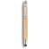 Puntero de bambú con bolígrafo diseño clásico Marron detalle 1