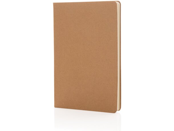 Libreta A5 FSC® de tapa dura Marron detalle 19