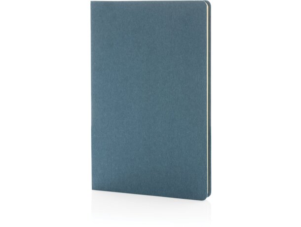 Libreta A5 FSC® de tapa dura Azul detalle 13