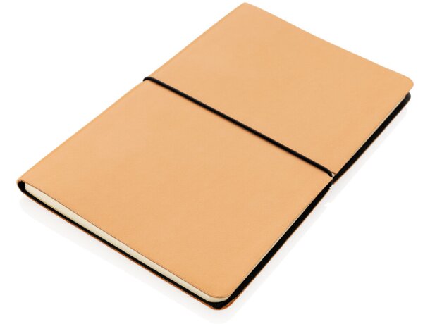 Cuaderno A5 moderno de lujo con tapa blanda Marron detalle 14