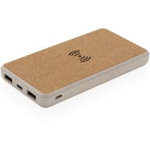 Powerbank inalámbrico 5W de Corcho y Trigo 8.000 mAh