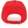 Gorra de algodón reciclado Impact 280gr con trazador AWARE™ Rojo detalle 28