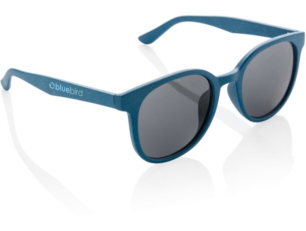 Gafas de sol ecológicas de fibra de paja de trigo ECO Azul detalle 12