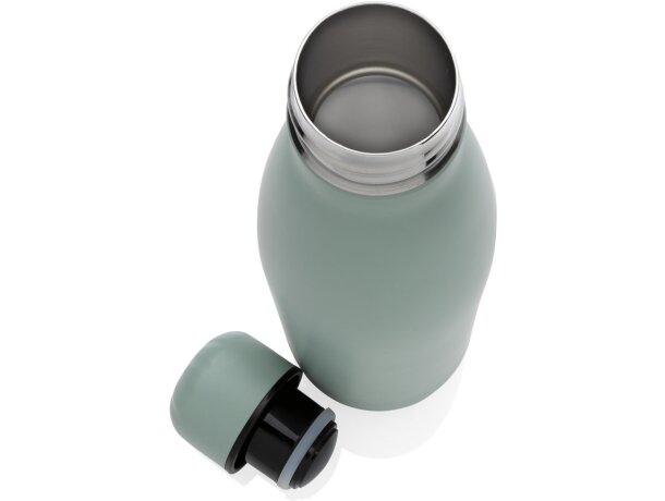 Botella de acero inoxidable al vacío de color sólido Verde detalle 48