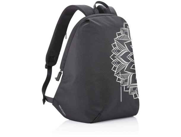 Mochila antirobo Bobby Soft Art Negro/blanco detalle 98