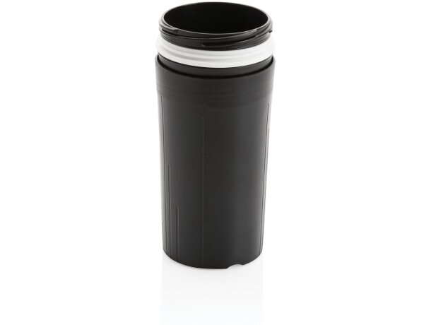 Botellas de agua reutilizables de caña de azúcar sin aceite aptas lavavajillas Negro detalle 2