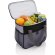 Neveras originales con capacidad para 6 Latas de poliéster Básica Negro/gris detalle 4