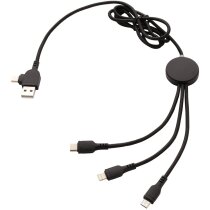 Cargadores USB multicable de nailon trenzado con 5 conectores diferentes