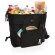 Bolsa térmica de poliéster con cremallera y bolsillo frontal Negro detalle 2