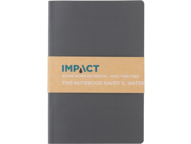 Cuaderno de papel de piedra de tapa blanda Impact A5 Antracita detalle 9