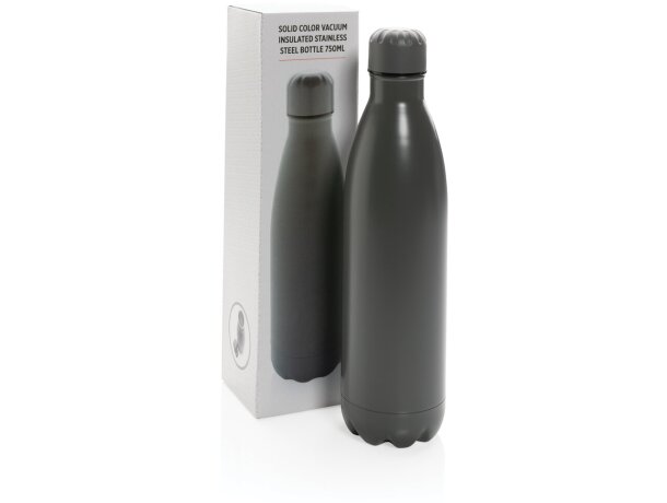 Botella de acero inoxidable al vacío de color sólido 750ml Gris detalle 17