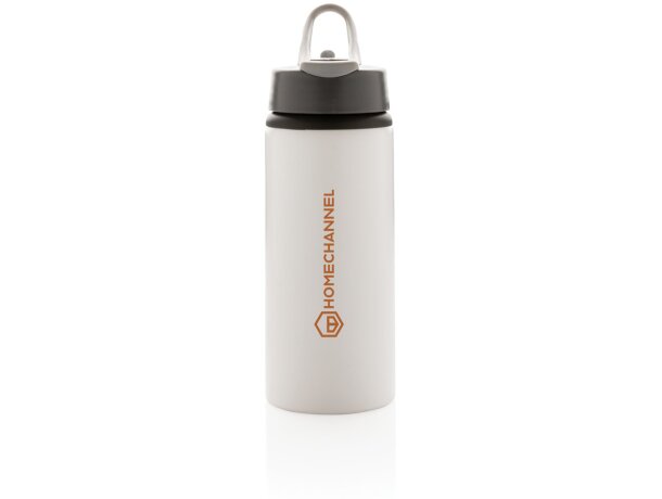 Botella deportiva con logo asa de transporte polipropileno Blanco detalle 21