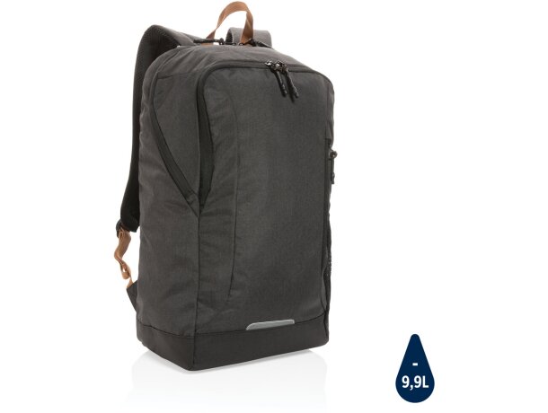 Mochila ecológica para publicidad con poliéster reciclado y trazador AWARE Verde detalle 37