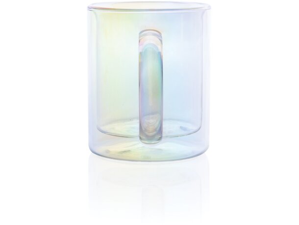 Taza de lujo de vidrio galvanizado de doble pared Transparente detalle 4