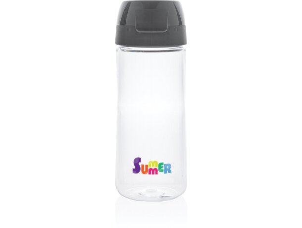 Botella Tritan™ Renew 0,5L fabricada en EU personalizada gris/transparente