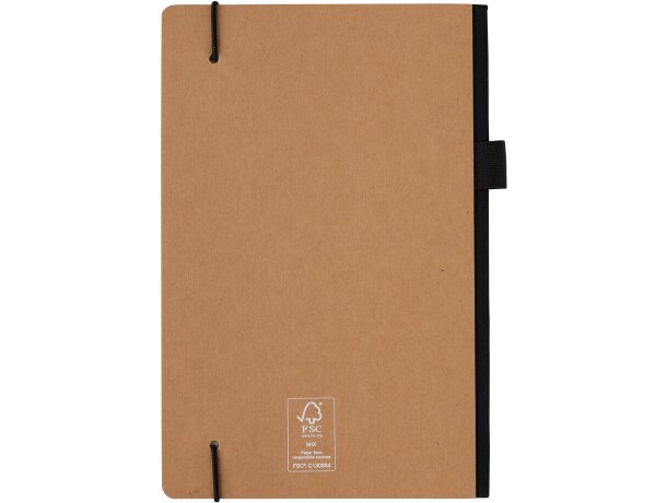 Libreta lujosa A5 FSC® de tapa dura Marron detalle 17