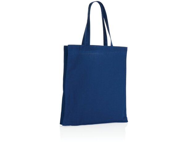 Tote sostenible 100% algodón Impact Aware Azul detalle 17