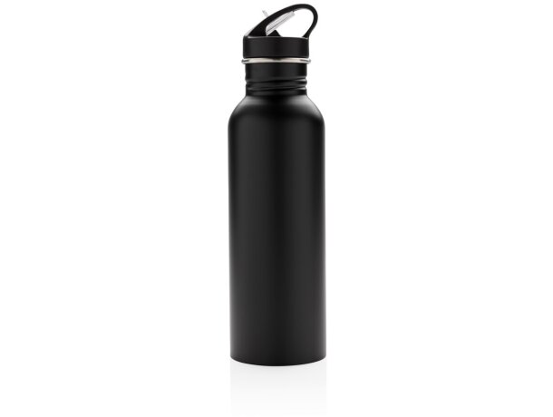 Botella de actividad acero inoxidable Deluxe Negro detalle 14