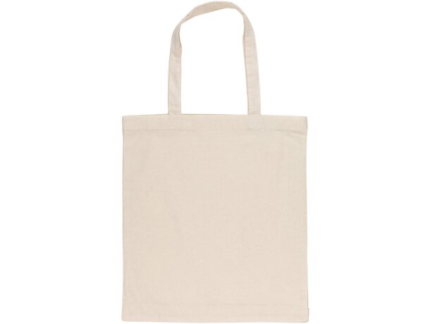 Tote sostenible 100% algodón Impact Aware Blanco detalle 8