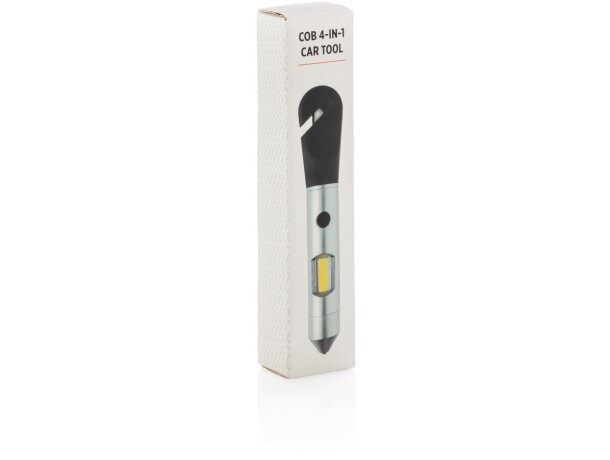 Herramienta 4 en 1 de coche COB Plata/negro detalle 5