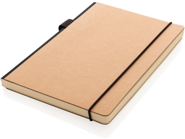 Libreta lujosa A5 FSC® de tapa dura Marron detalle 19