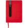 Libreta A5 con bolígrafo de lujo Rojo detalle 8