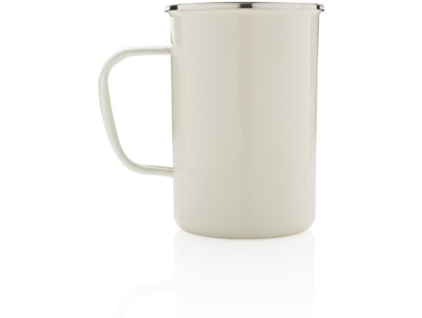 Taza vintage XL Blanco detalle 1