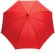 Paraguas ecológico automático RPTE hecho con pongee. Rojo detalle 5