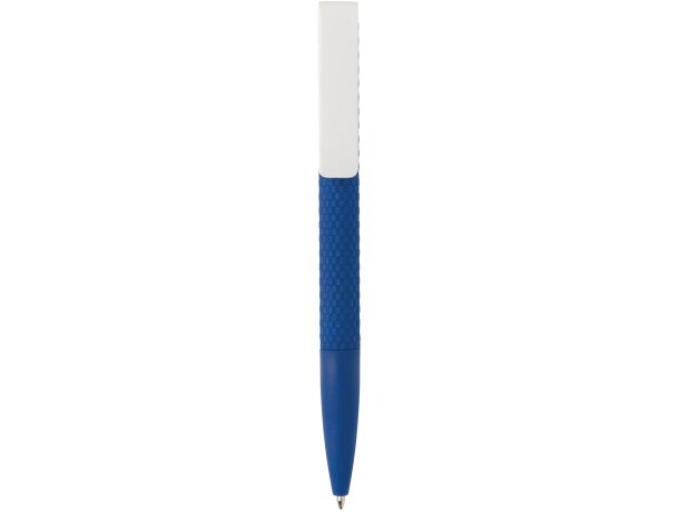 Bolígrafos con nombre plástico con clip tinta azul Azul marino/blanco detalle 56