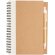 Libreta de anillas con hojas a rayas y bolígrafo kraft de cartón reciclado Blanco detalle 9