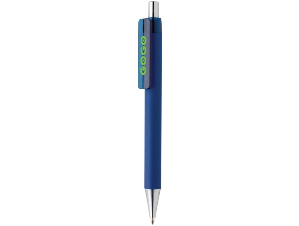 Bolígrafo suave X8 Azul marino detalle 33