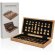 Juego de ajedrez plegable de madera de lujo Marron detalle 9