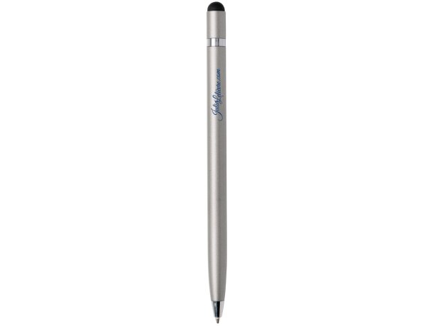Bolis con puntero táctil metal tinta alemana azul ultra suave Plata detalle 5