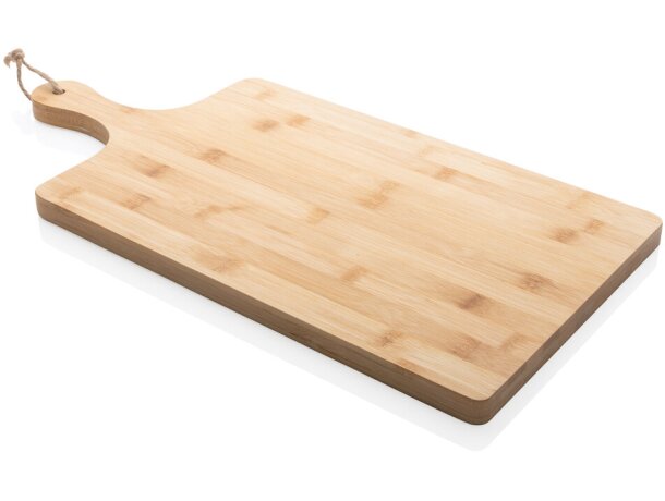 Tabla Ukiyo bambú rectangular 49cm queso carne aperitivos Marron detalle 9