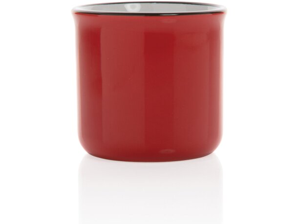 Taza de cerámica vintage Rojo detalle 27