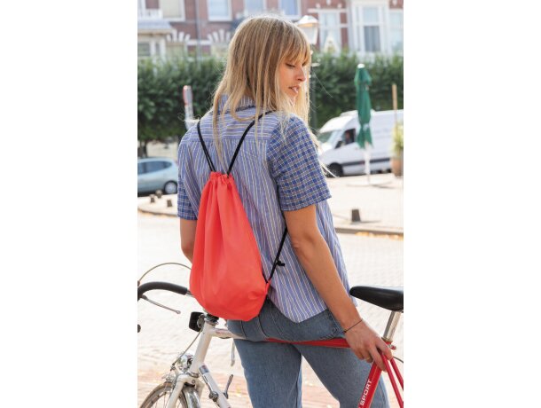 Mochila cuerdas RPET 190T Impact AWARE ™ Rojo detalle 16