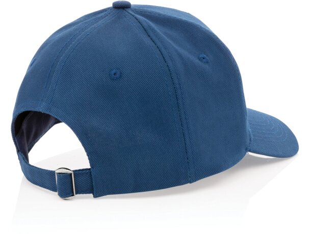 Gorra de algodón reciclado Impact 280gr con trazador AWARE™ Azul marino detalle 73