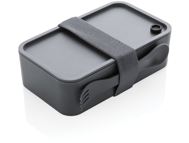 Fiambrera Navrongo polipropileno cubiertos para empresas Blanco detalle 24