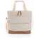 Bolsa termica publicitaria algodón reciclado Blanco detalle 2