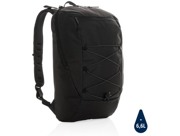 Mochila senderismo Impact Aware rPET 18L con hidratación Verde detalle 21