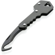 Cutter plegable acero inoxidable compacto negro