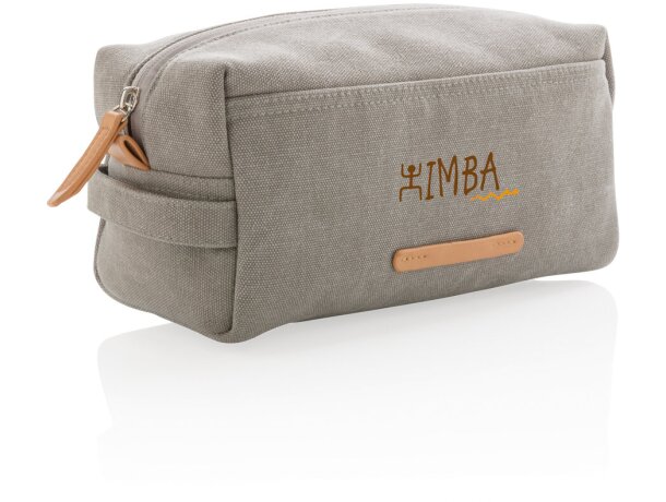 Neceser promocional de viaje para maleta de mano Gris detalle 18
