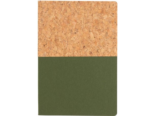 Cuaderno A5 de corcho y kraft Verde detalle 20