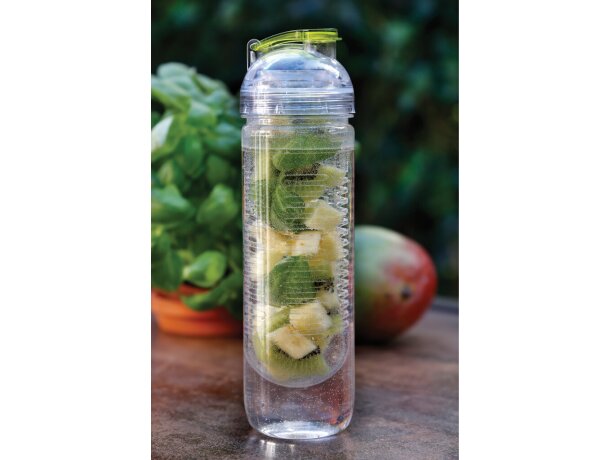 Bidón deportivo con compartimento para frutas de tritán 500ml Verde detalle 17