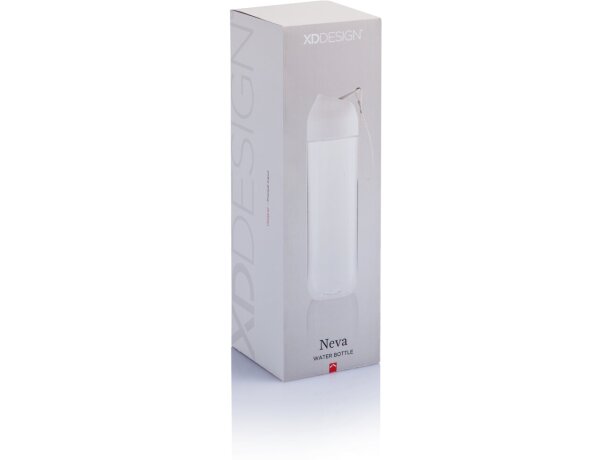 Botella tritan para agua 450 ml Blanco/gris detalle 17
