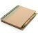 Libreta de anillas con hojas a rayas y bolígrafo kraft de cartón reciclado Verde detalle 22