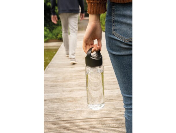 Botella de agua con altavoz inalámbrico Negro/transparente detalle 7