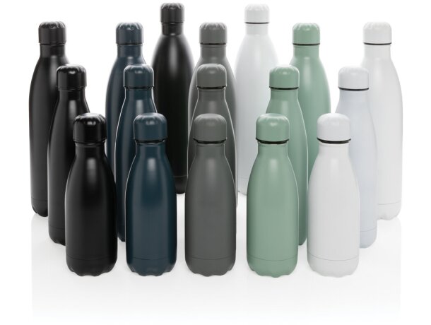 Botella de acero inoxidable al vacío de color sólido 1L Negro detalle 6