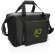Bolsa térmica de poliéster con cremallera y bolsillo frontal Negro detalle 8