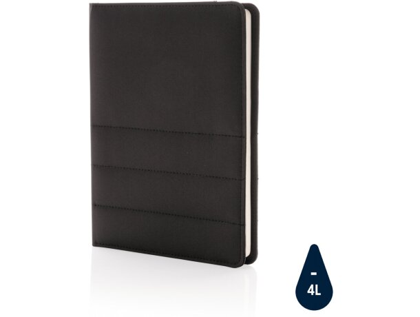 Carpeta A5 rPET AWARE con cuaderno FSC 64 hojas y blockchain Azul marino detalle 36